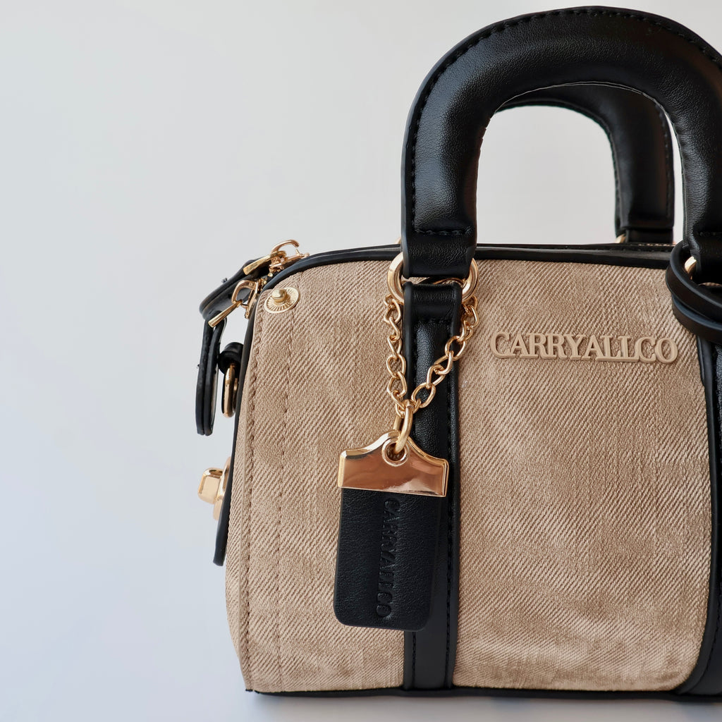 Carryallco Celeste – Handmade Vintage Medium Boston Bag
