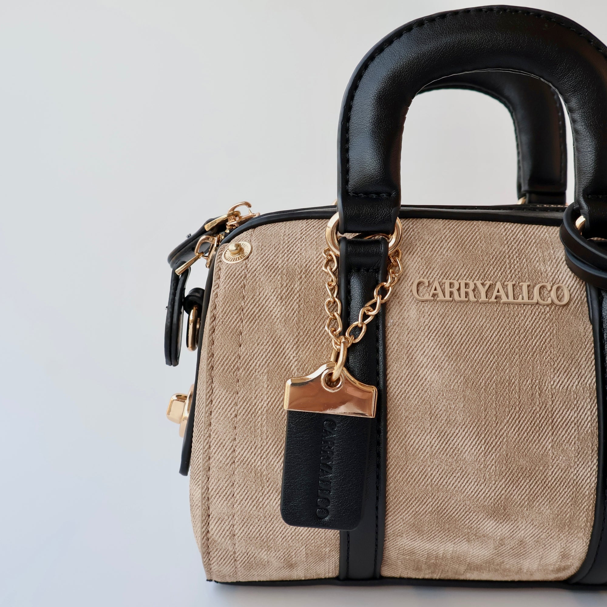 Carryallco Celeste – Handmade Vintage Medium Boston Bag