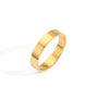 Gold ring on a white background