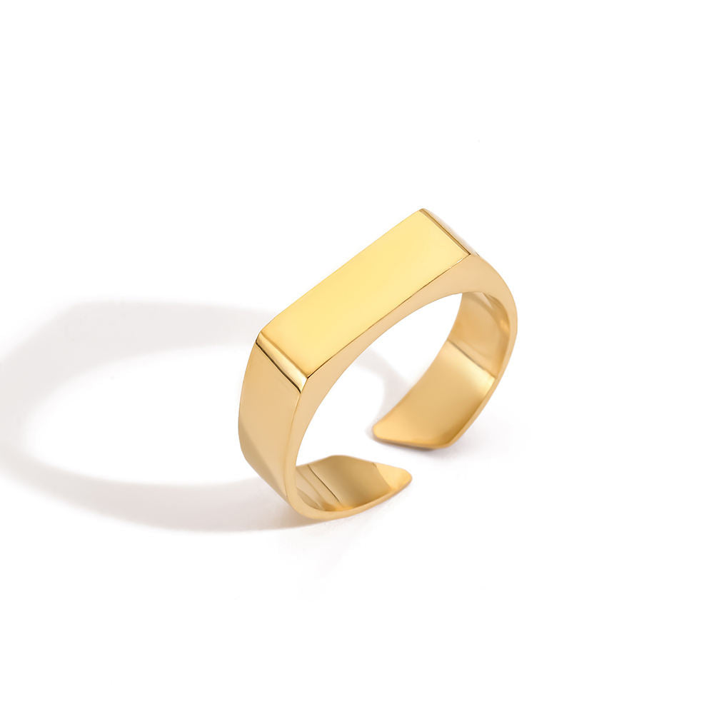 Gold RING on a white background