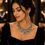 Forever Emerald American Diamond Statement Necklace | CARRYALLCO