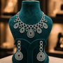 Forever Emerald American Diamond Statement Necklace | CARRYALLCO
