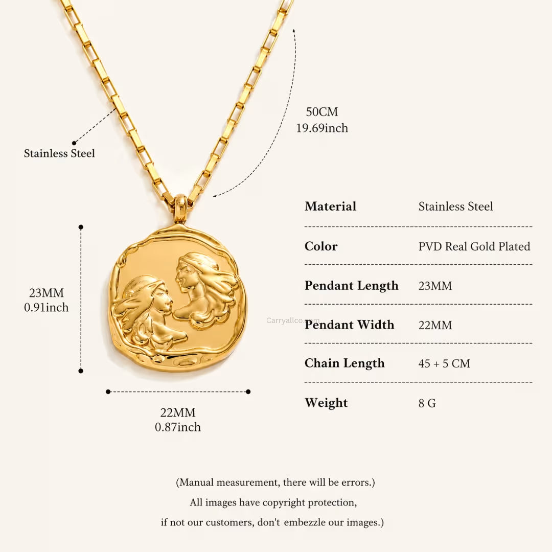 Gemini Zodiac Necklace