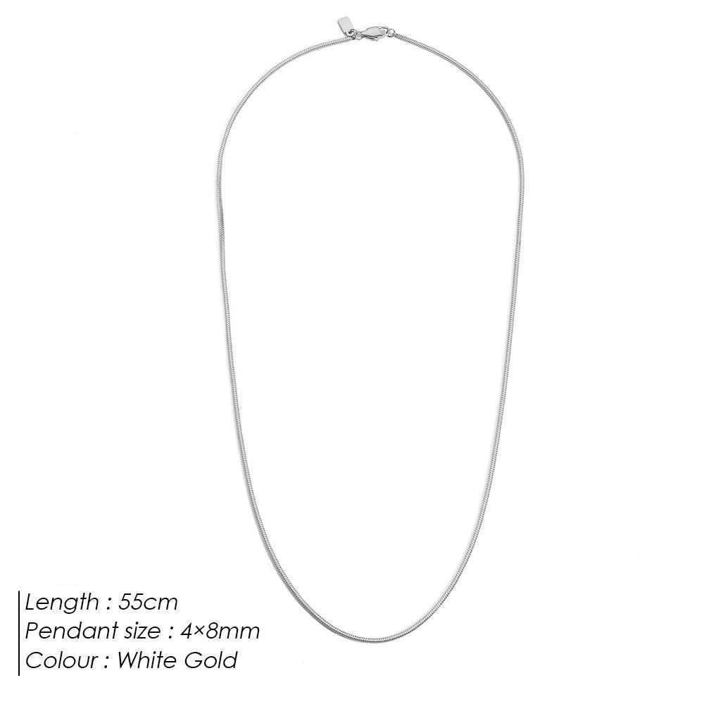 Gold Snake Chain Necklace – 18K Gold Plated | Carryallco India