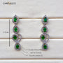 Green Oasis American Diamond Necklace Set