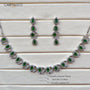 Green Oasis American Diamond Necklace Set