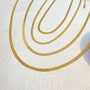 Herringbone Chain Necklace – Length Comparison | 18K Gold Plated | Carryallco India