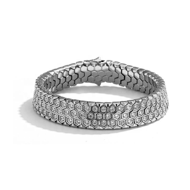 Honeycomb Chain Link Bracelet