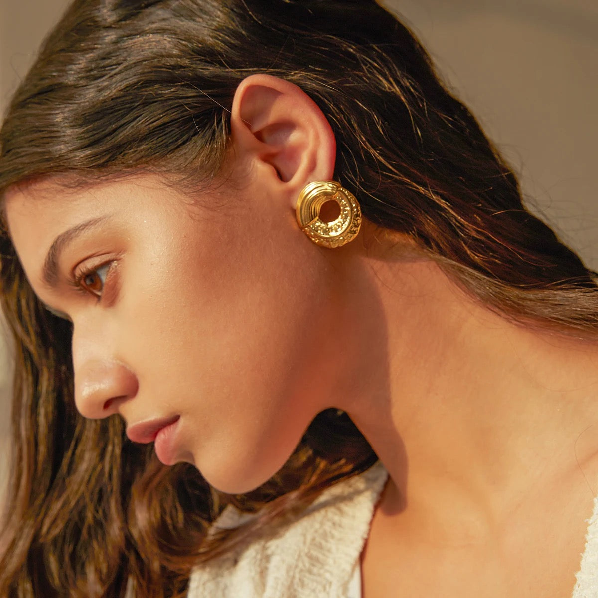Carryallco Ethereal Hollow Statement Earrings Carryallco