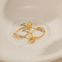 Hexagon Hoop Earrings – Side View | 18K Gold Plated | Carryallco India