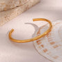 Open Minimalist Cuff Bracelet – 18K Gold Plated | Carryallco