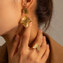 Carryallco Bump Lava Irregular Drop Earring Carryallco