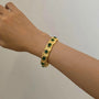 Verdant Glow Hammered Bracelet Carryallco
