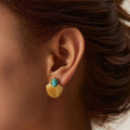 Carryallco Turquoise Inlaid Rib Stud Carryallco