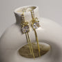 Zircon Tassel Drop Earrings – Worn View | 18K Gold Plated | Carryallco India