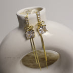 Carryallco Twilight Diamond Tassel Earrings Carryallco