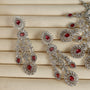 Semi Bridal Red American Diamond Necklace Set – American Diamond | Carryallco