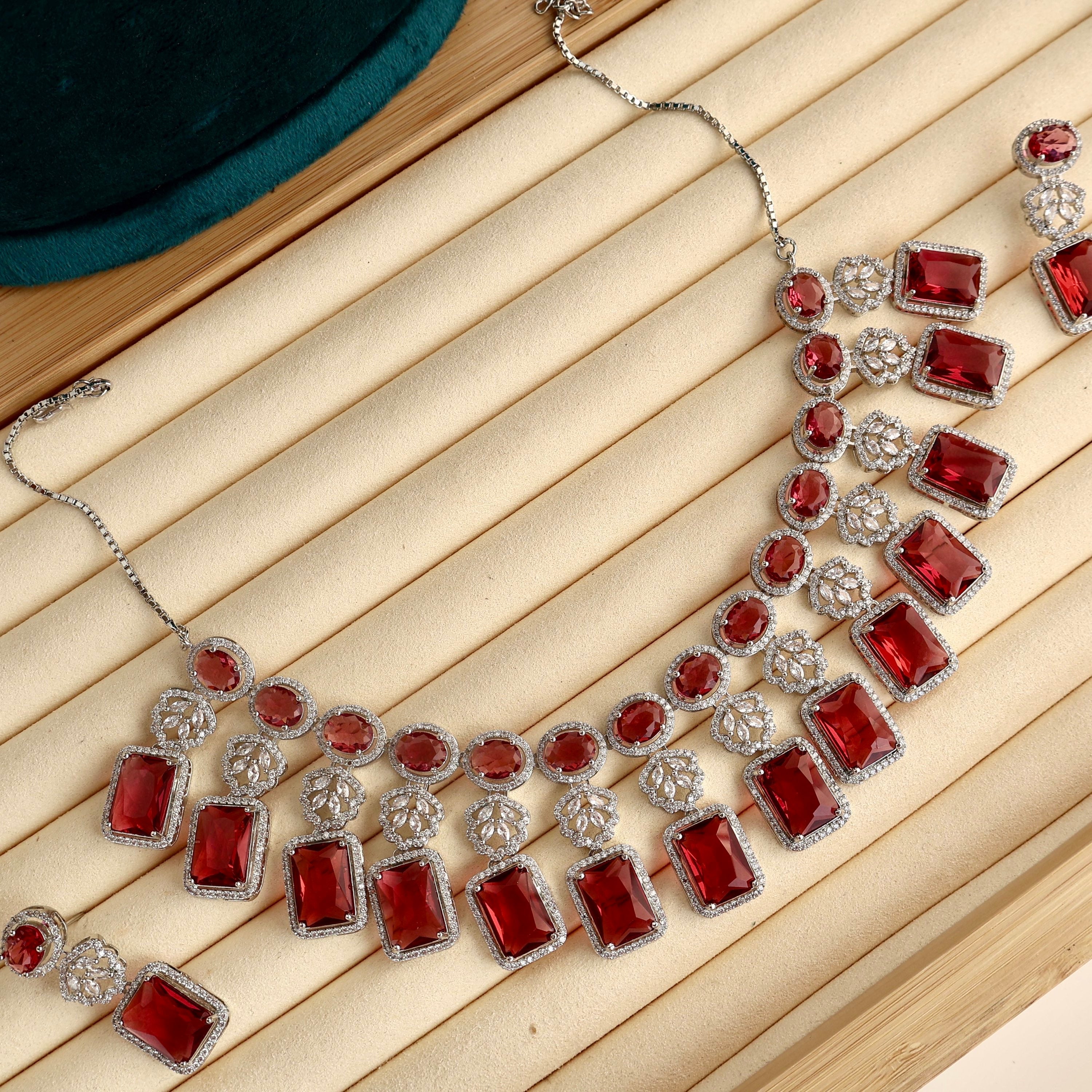 Carryallco Ruby Blossom Necklace Carryallco