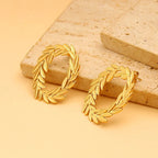 Carryallco Wheat Leaf Statement Earring Carryallco
