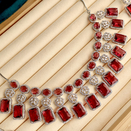 Carryallco Ruby Blossom Necklace