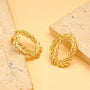 Carryallco Wheat Leaf Statement Earring Carryallco
