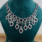 Carryallco Blue Sapphire Majesty American Diamond set Carryallco