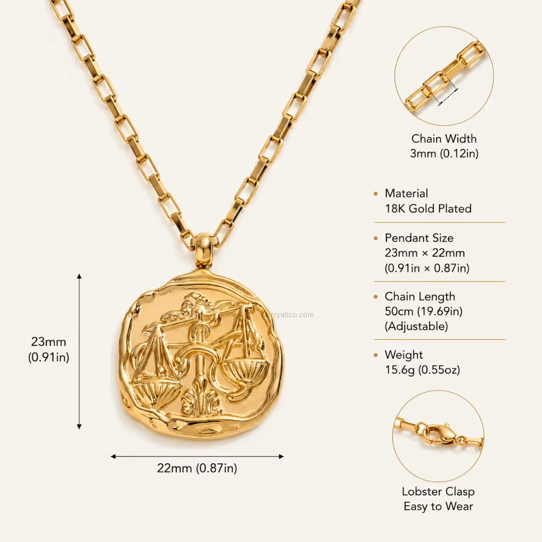 Libra Zodiac Necklace