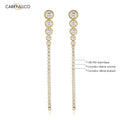 Lustrous Drop Tassel Earrings – 18K Gold Plated