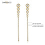 Lustrous Drop Tassel Earrings