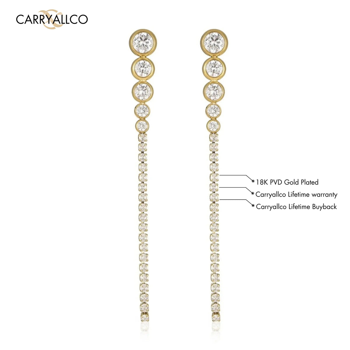 Lustrous Drop Tassel Earrings