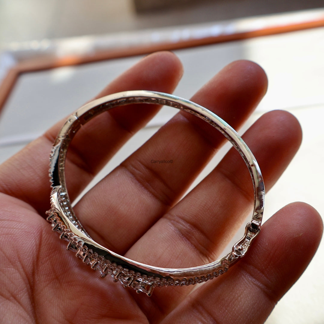 Marquise Floral American Diamond Adjustable Bracelet