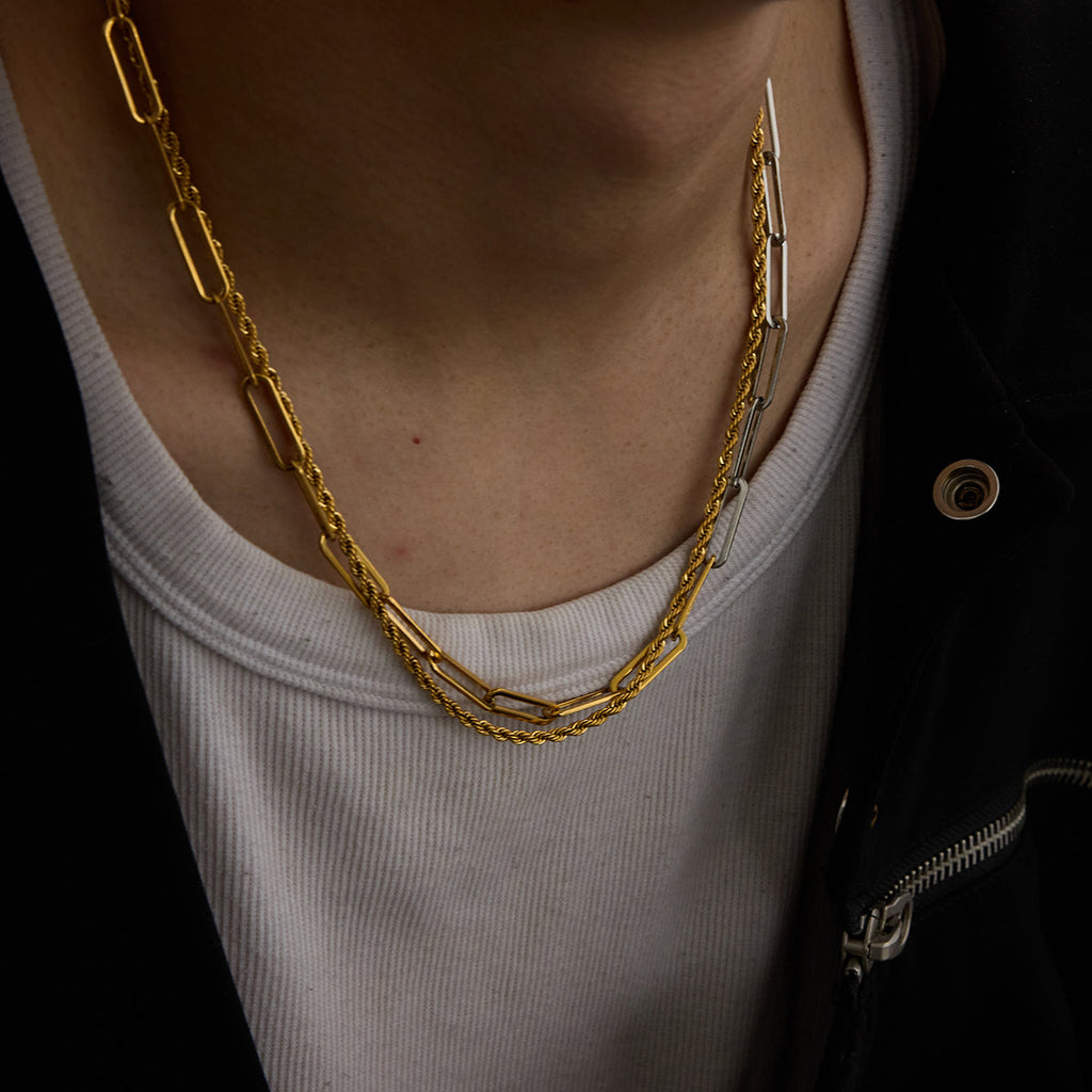 Men 2.8mm Twist Chain Set – 18K Demi-Fine CARRYALLCO