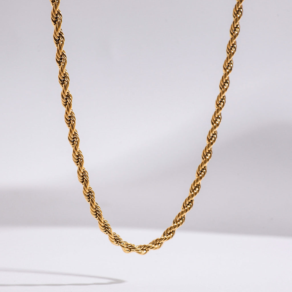 Men 2.8mm Twist Chain Set – 18K Demi-Fine CARRYALLCO