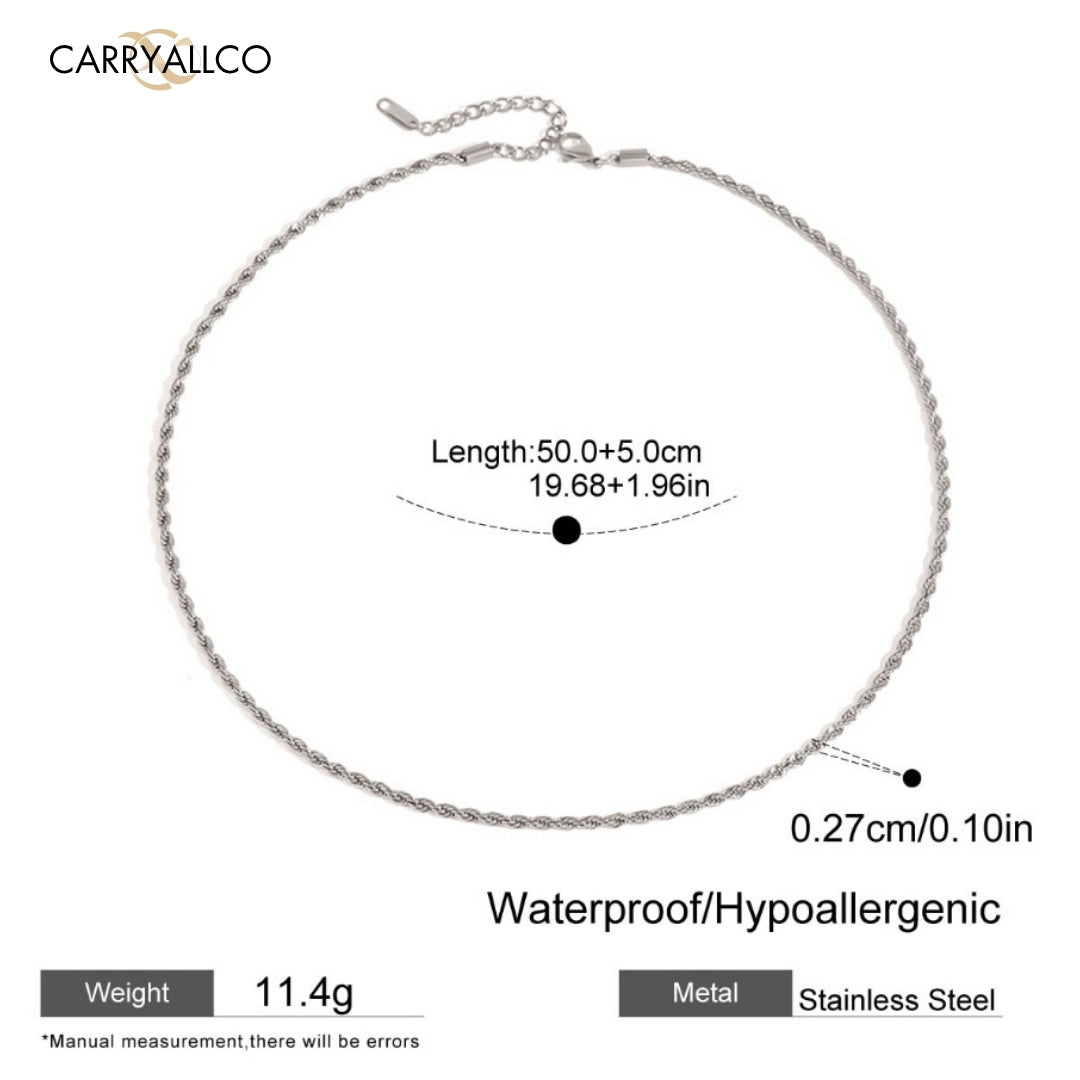 Men 2.8mm Twist Chain Set – 18K Demi-Fine CARRYALLCO