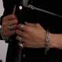 Men Bamboo Chain Bracelet – Demi-Fine Two Tone Gold Plated CARRYALLCO
