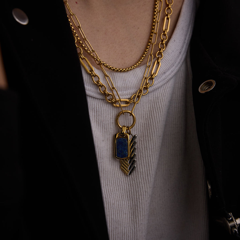 Men Box Chain – Demi-Fine Gold Plated CARRYALLCO