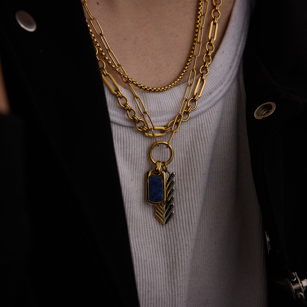 Men Box Chain – Demi-Fine Gold Plated CARRYALLCO