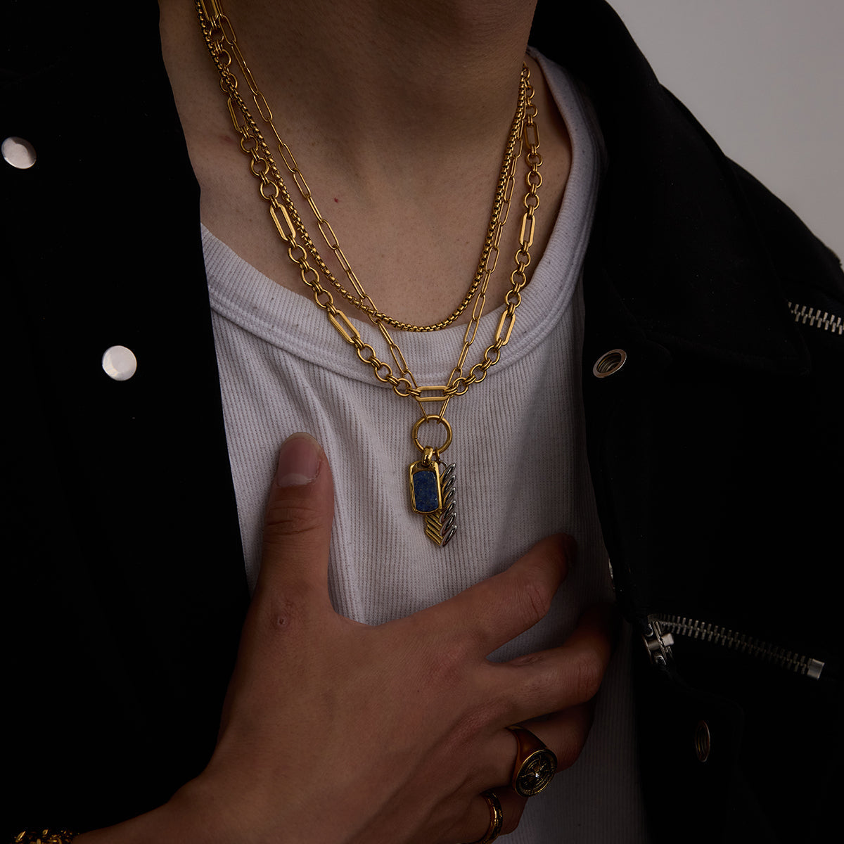 Men Box Chain – Demi-Fine Gold Plated CARRYALLCO