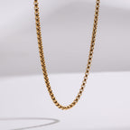 Men Box Chain – Demi-Fine Gold Plated CARRYALLCO