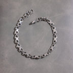 Men Clip Chain Bracelet – Demi-Fine Rhodium Plated CARRYALLCO