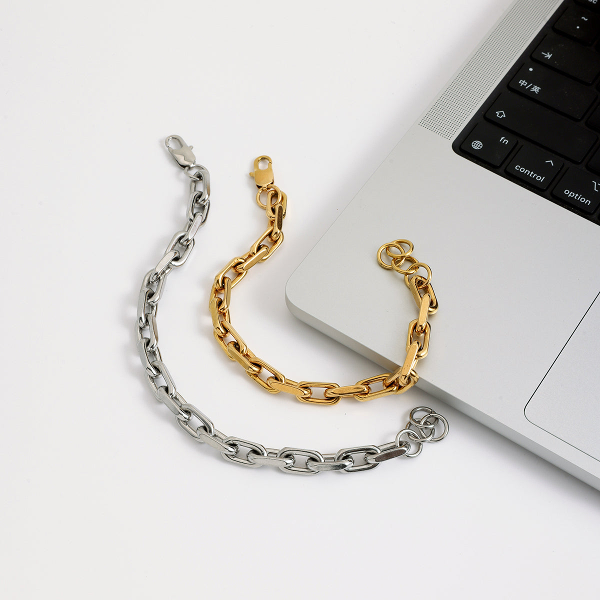 Men Paperclip Bracelet Set – Demi-Fine Gold Plated CARRYALLCO