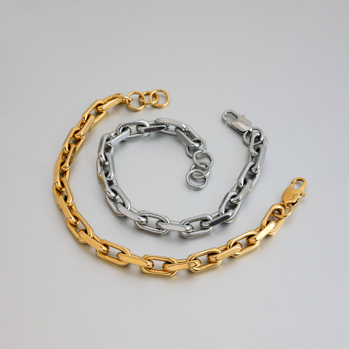 Men Paperclip Bracelet Set – Demi-Fine Gold Plated CARRYALLCO