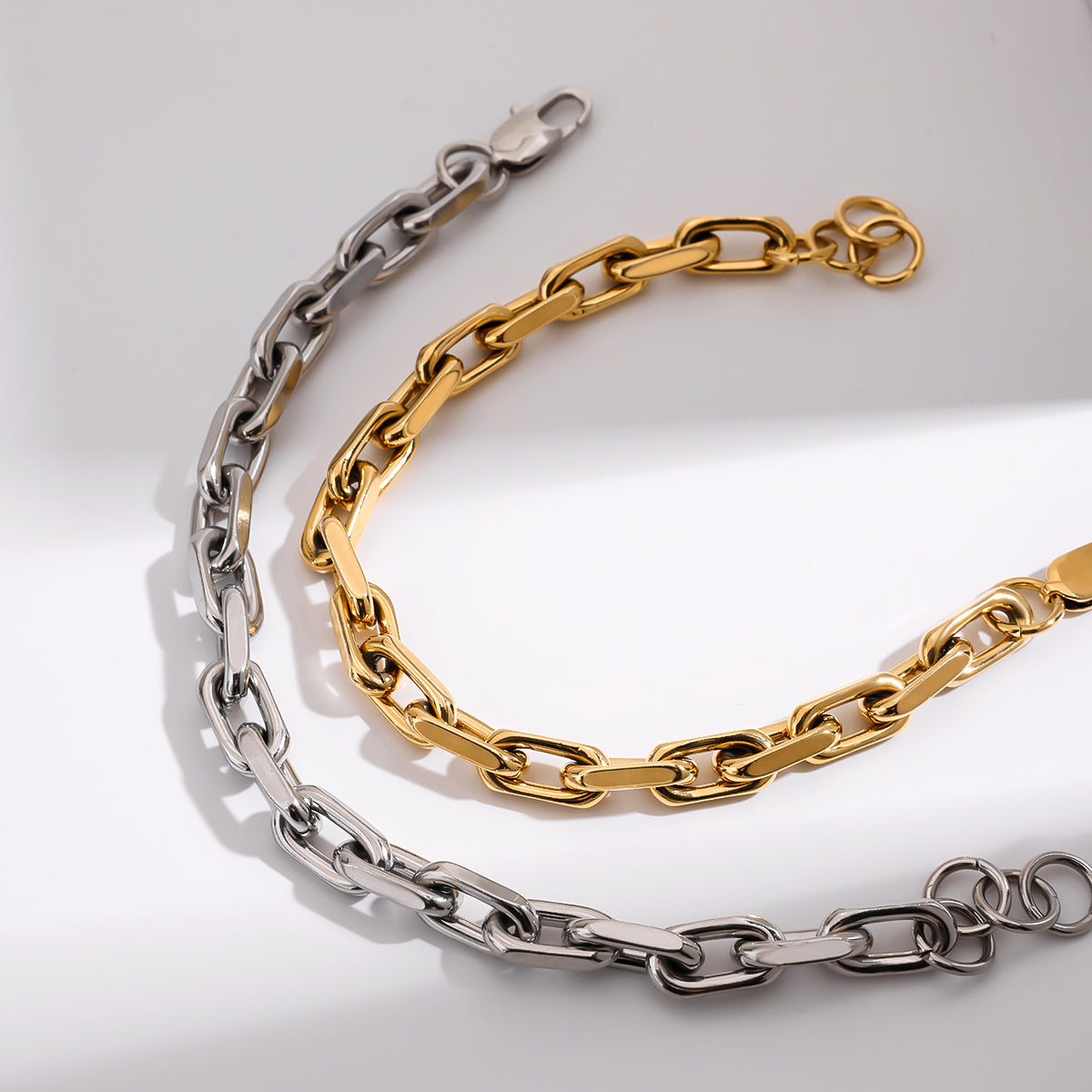 Men Paperclip Bracelet Set – Demi-Fine Gold Plated CARRYALLCO