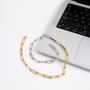 Men's Paperclip Chain – Two-Tone Gold Plated | CARRYALLCO