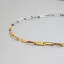 Men's Paperclip Chain – Two-Tone Gold Plated | CARRYALLCO