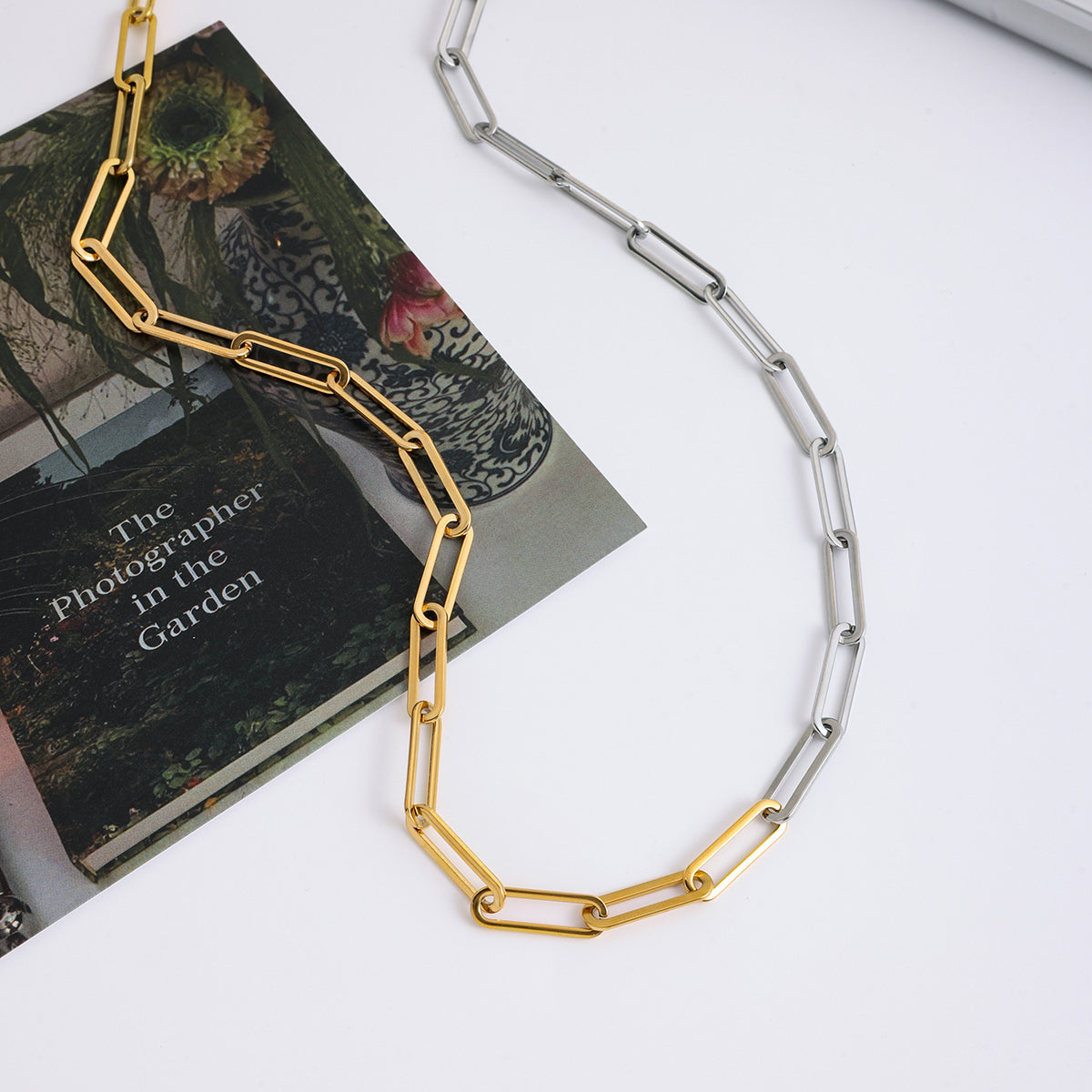 Men's Paperclip Chain – Two-Tone Gold Plated | CARRYALLCO