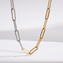 Men's Paperclip Chain – Two-Tone Gold Plated | CARRYALLCO