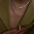 Men Square Pendant Chain – Demi-Fine Gold Plated CARRYALLCO