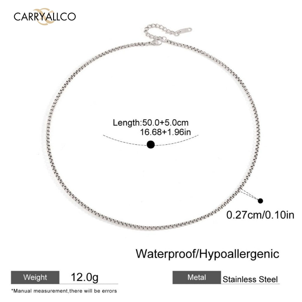 Men Box Chain – Demi-Fine Gold Plated CARRYALLCO
