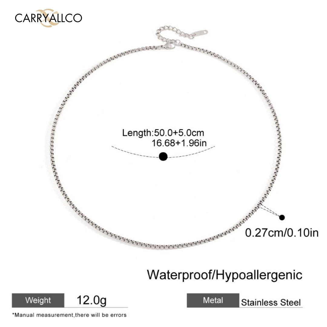 Men Box Chain – Demi-Fine Gold Plated CARRYALLCO